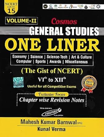 General Study One Liner Vol - 2 (The Gist Of NCERT) By Mahesh Kumar Barnwal & Kunal Verma