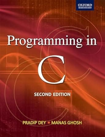 Programming In C By Pradip Dey & Manas Ghosh