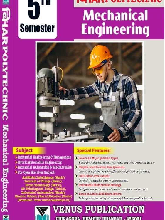Concept Bihar Polytechnic Mechanical Engineering 5th Semester Question Bank | 2026 Edition | By Venus Expert Team