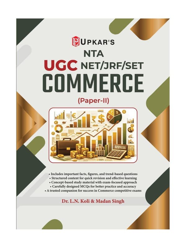 Upkar Prakashan UGC NET/SET/JRF Commerce Paper-2 | UGC NET Commerce Exam By Dr. L.N. Koli, Madan Singh